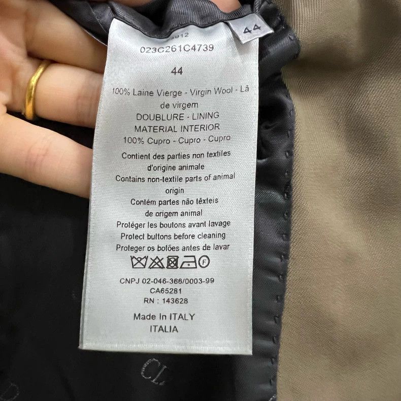 Dior Brown Double Breasted Suit Jacket Size US L / EU 52-54 / 3 - 4 Thumbnail