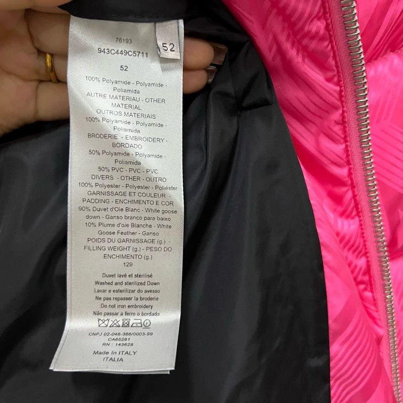 Dior Dior Pink Full Print Down Jacket Size US M / EU 48-50 / 2 - 5 Thumbnail