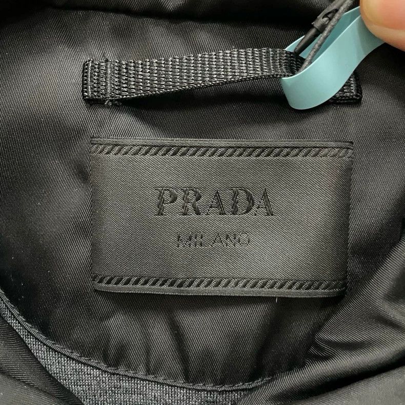 Prada Prada Black Zip Jacket With Triangle Logo Size US L / EU 52-54 / 3 - 4 Thumbnail