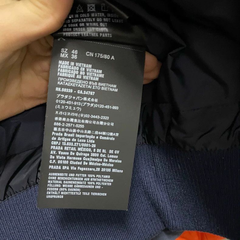 Prada Prada Orange Puffer Jacket with Triangle Logo Size US M / EU 48-50 / 2 - 4 Thumbnail