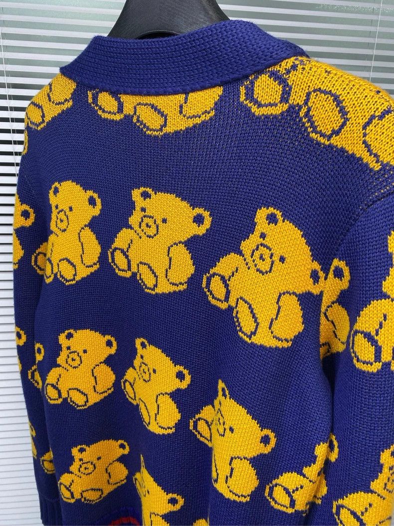 Gucci Gucci Bear Print Knitted Cardigan Size US S / EU 44-46 / 1 - 8 Thumbnail