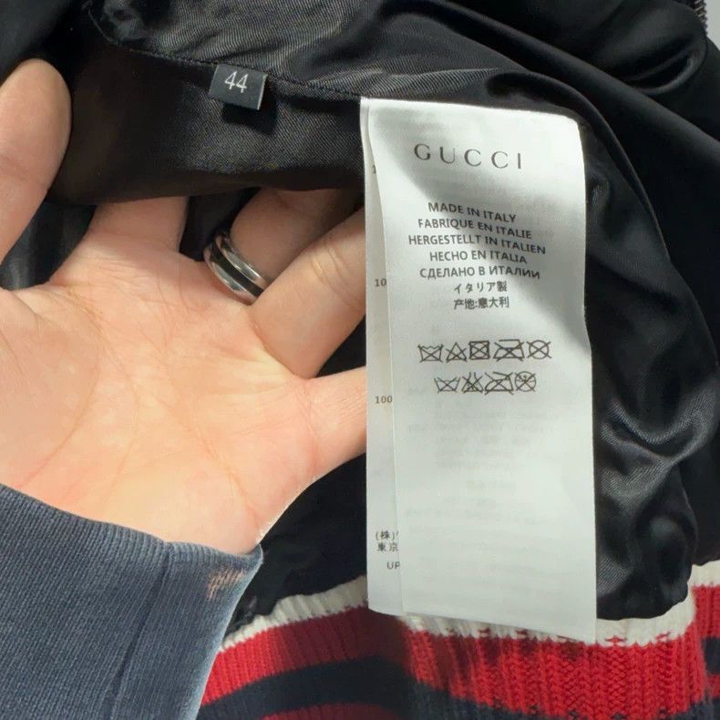 Gucci Gucci Wool Zip Jacket in Black Size US XL / EU 56 / 4 - 4 Thumbnail