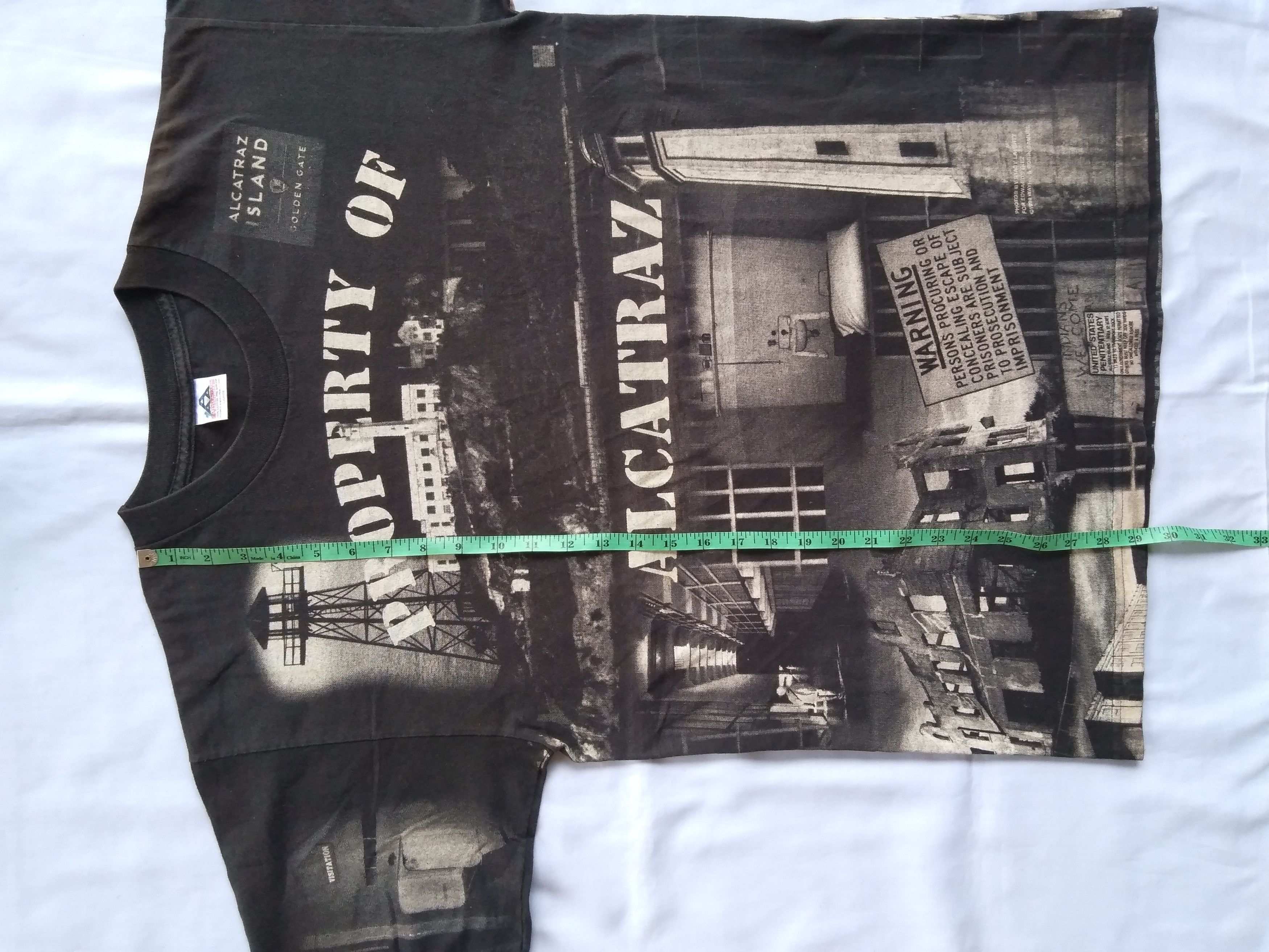 Vintage vintage 90s ALCATRAZ aop al capone Size US L / EU 52-54 / 3 - 7 Thumbnail
