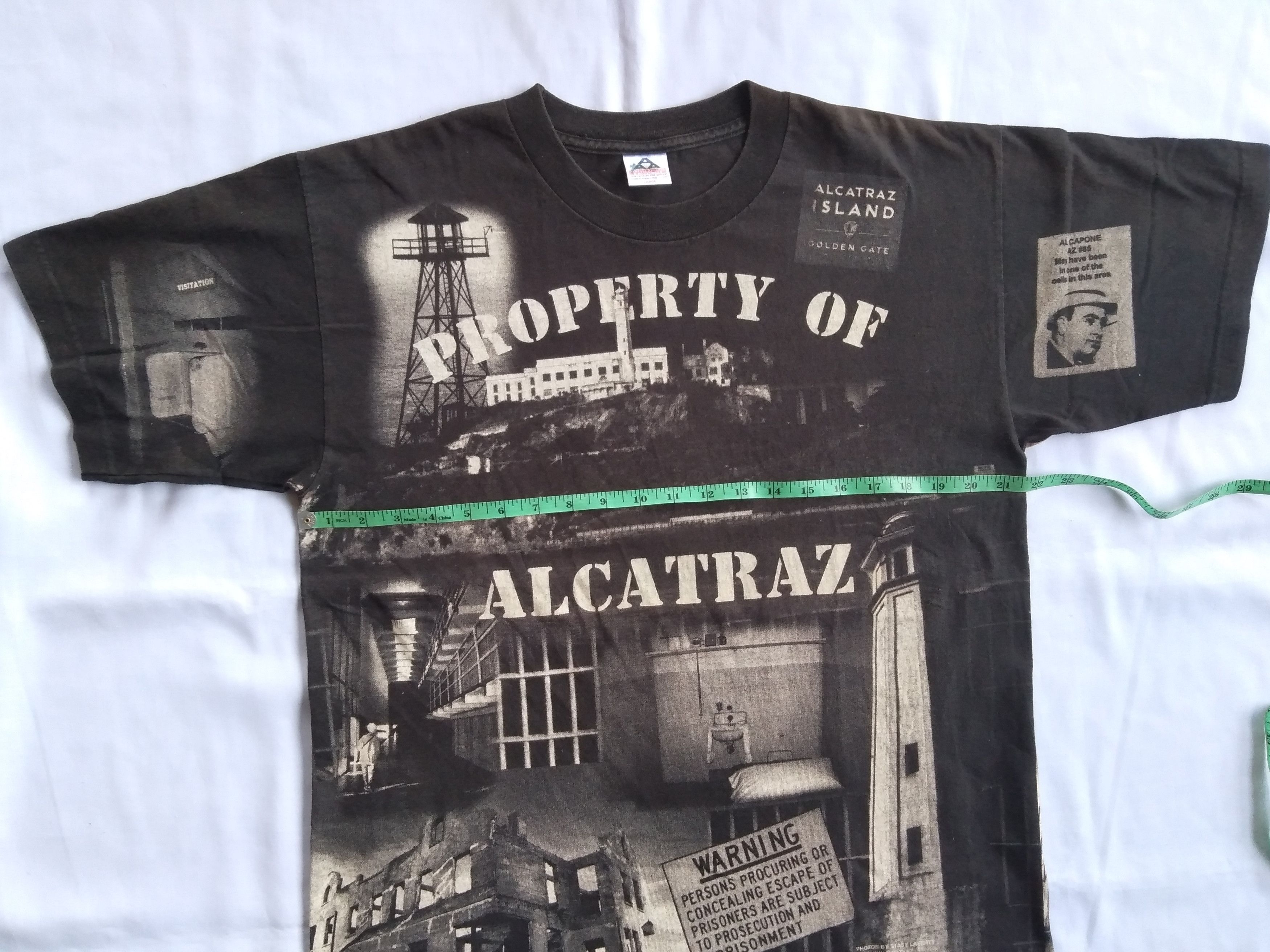 Vintage vintage 90s ALCATRAZ aop al capone Size US L / EU 52-54 / 3 - 6 Thumbnail