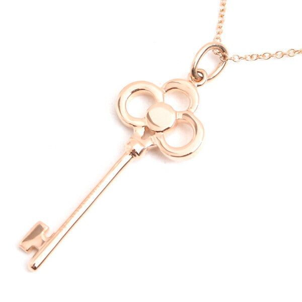 Tiffany & Co. Tiffany & Co Tiffany Crown Key 750PG Necklace Leather Necklace Size ONE SIZE - 4 Thumbnail