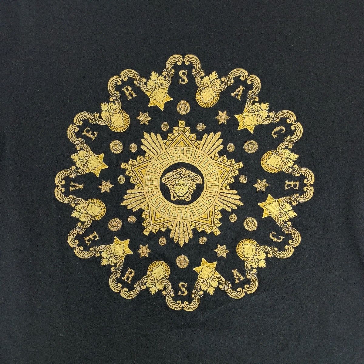 Versace Versace Gianni Versace Medusa Embroidery Cotton T-shirt Cotton T-Shirts DUTY FREE for USA Size ONE SIZE - 6 Thumbnail