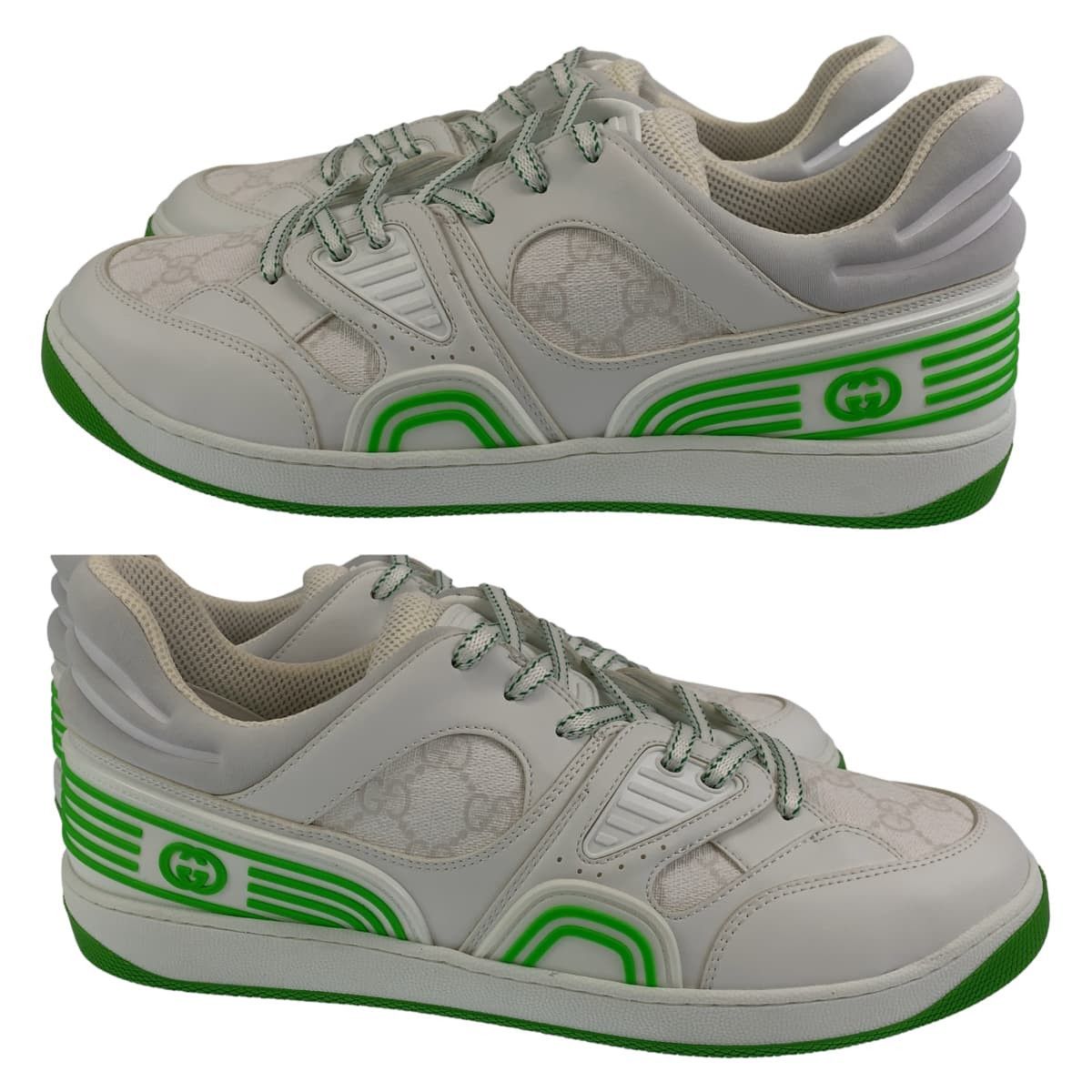 Gucci Gucci Gucci Basket GG Pattern Leather Sneakers Leather Shoes 700290 Size ONE SIZE - 9 Thumbnail