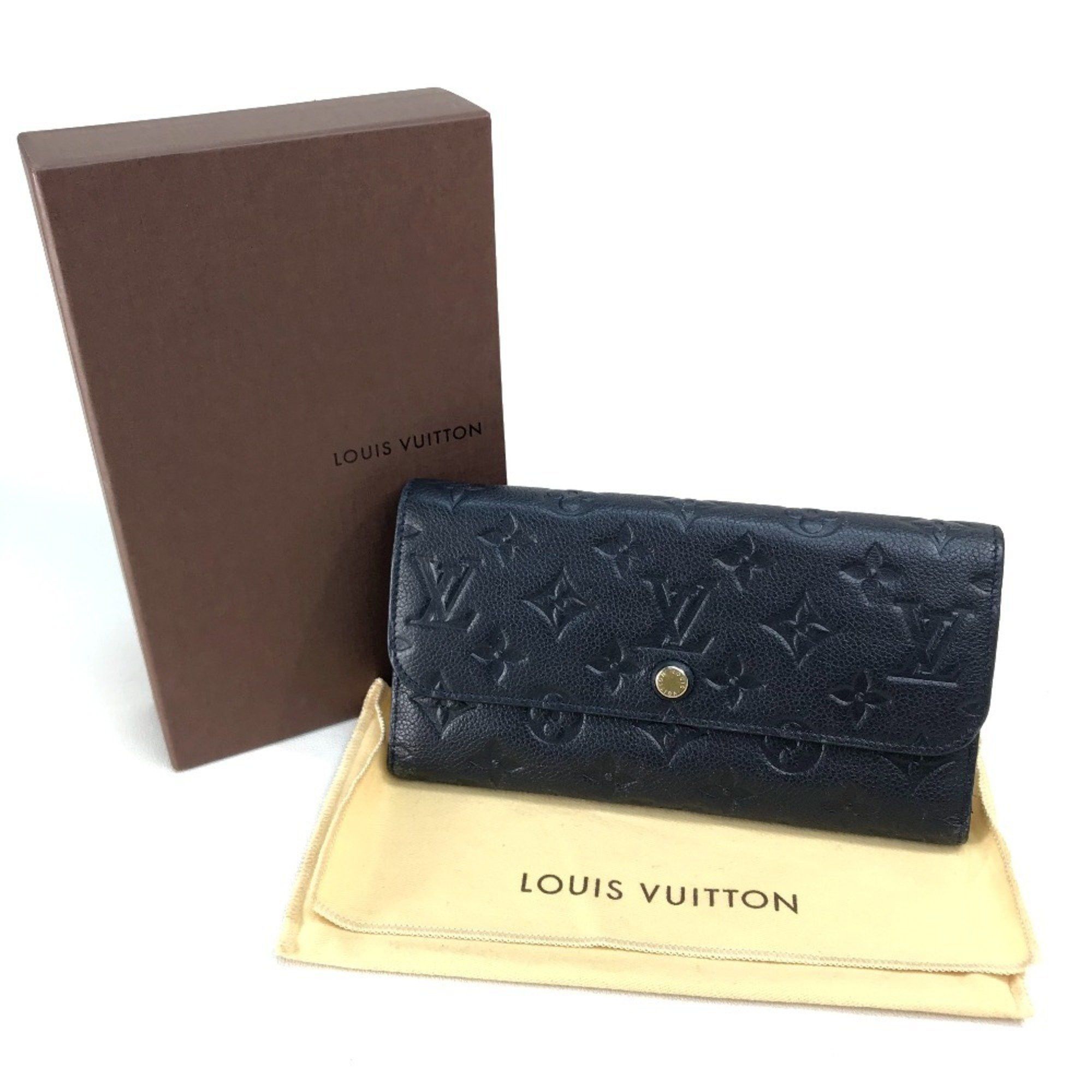 Louis Vuitton LOUIS VUITTON M60258 Monogram Empreinte Portefeuille Virtuose Long Wallet Leather Women's Infini Navy Size ONE SIZE - 13 Thumbnail