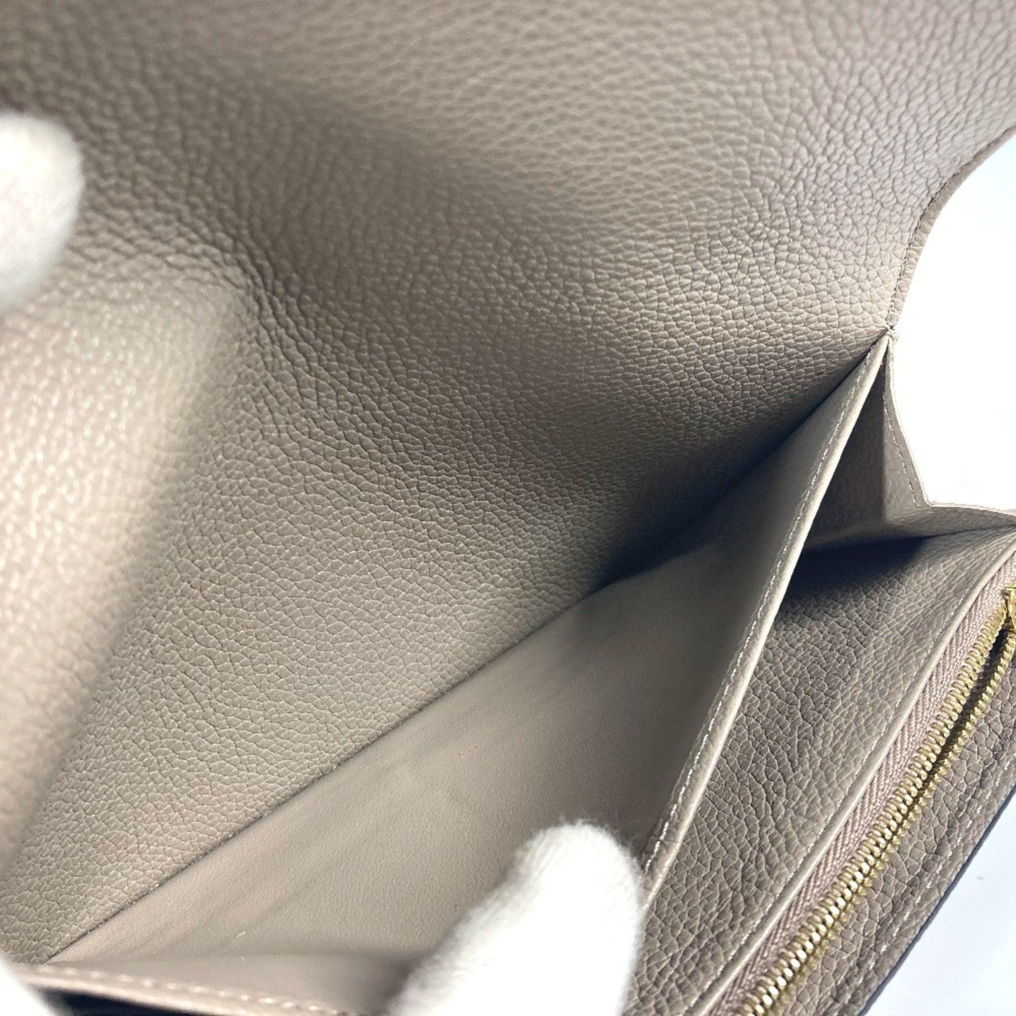 Louis Vuitton LOUIS VUITTON M82256 Monogram Empreinte Portefeuille Sarah Long Wallet Leather Men's Women's Tourterelle Beige Size ONE SIZE - 13 Thumbnail