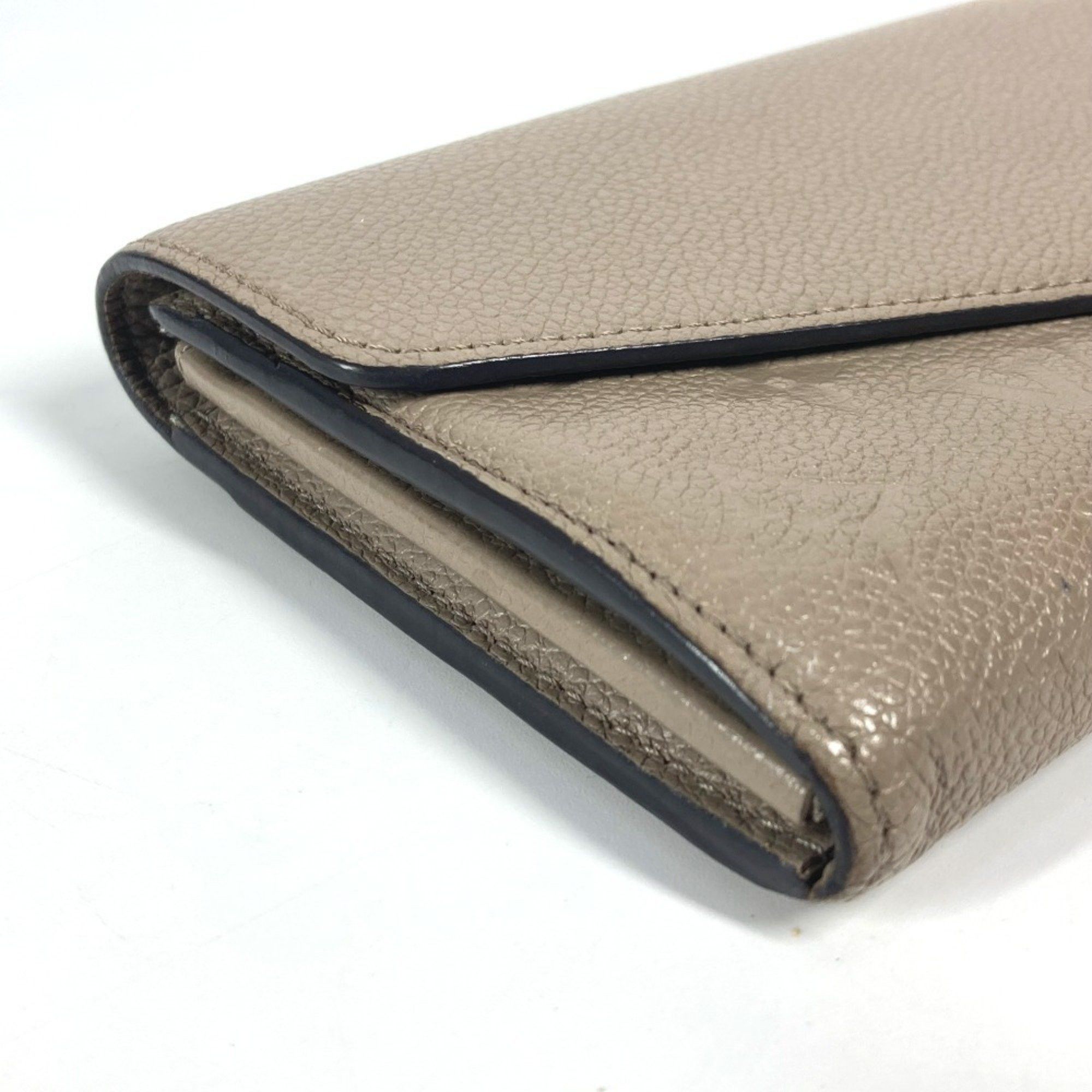 Louis Vuitton LOUIS VUITTON M82256 Monogram Empreinte Portefeuille Sarah Long Wallet Leather Men's Women's Tourterelle Beige Size ONE SIZE - 5 Thumbnail