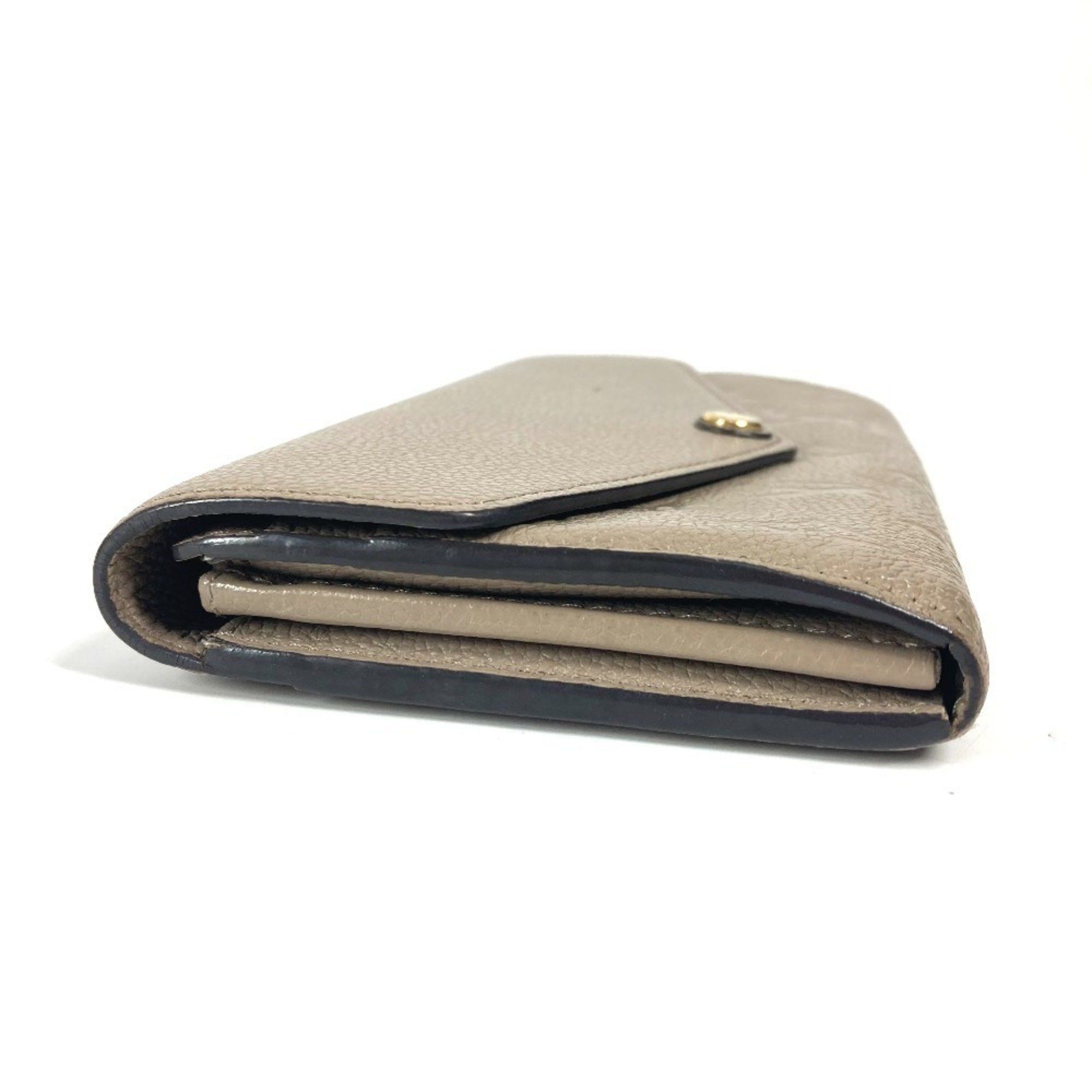 Louis Vuitton LOUIS VUITTON M82256 Monogram Empreinte Portefeuille Sarah Long Wallet Leather Men's Women's Tourterelle Beige Size ONE SIZE - 4 Thumbnail