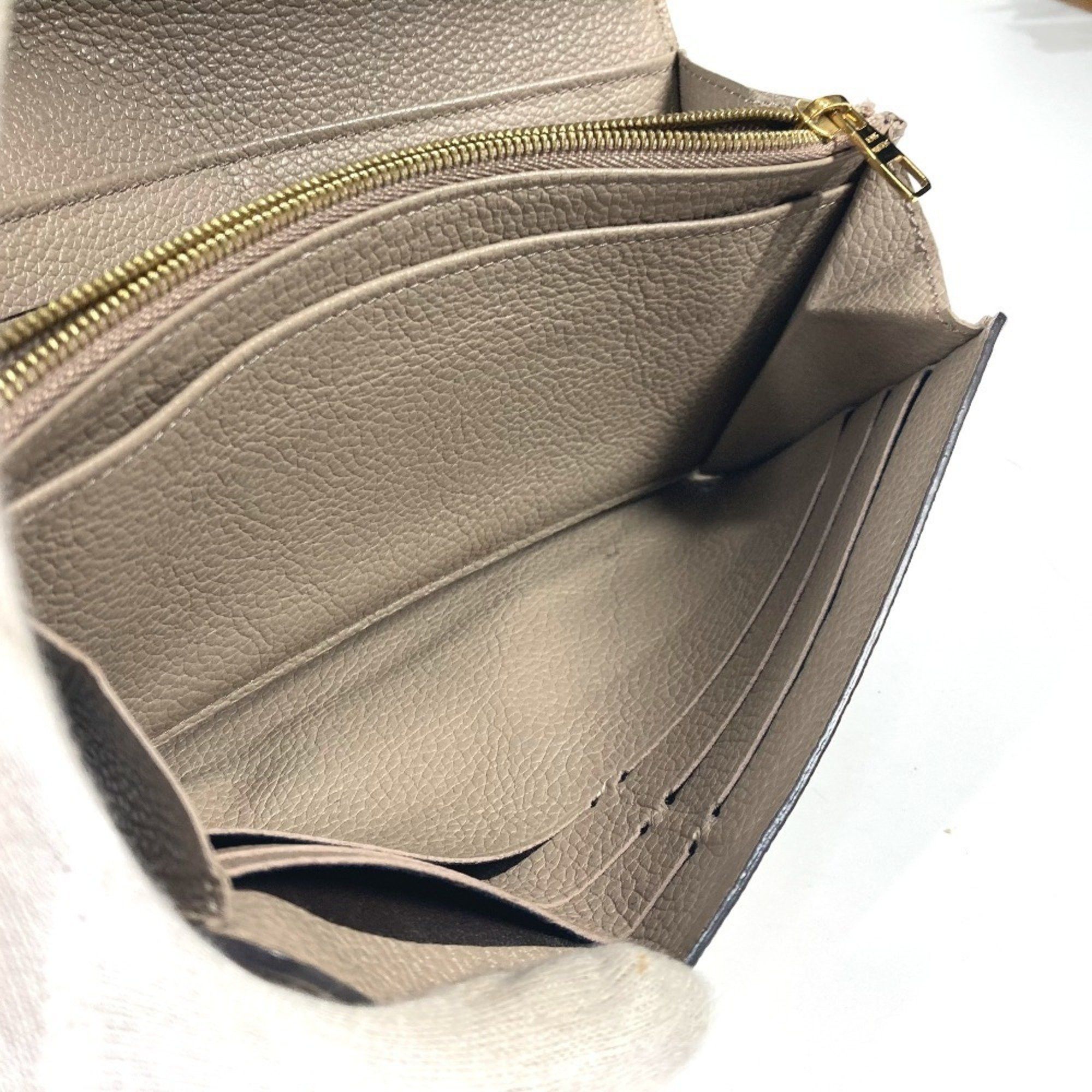 Louis Vuitton LOUIS VUITTON M82256 Monogram Empreinte Portefeuille Sarah Long Wallet Leather Men's Women's Tourterelle Beige Size ONE SIZE - 15 Thumbnail