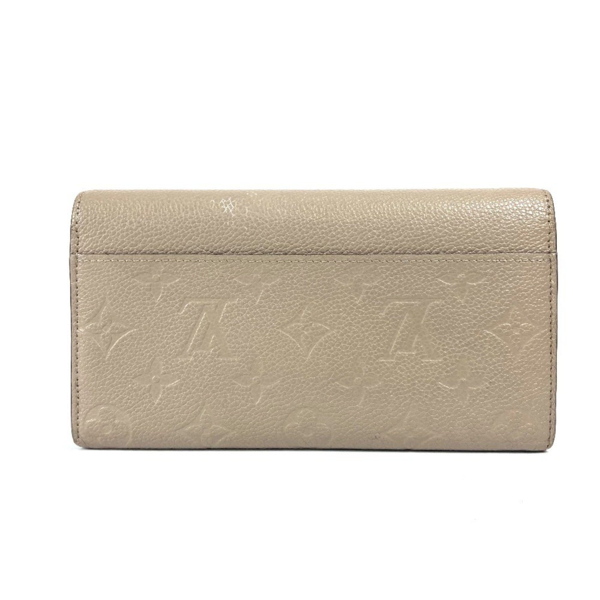 Louis Vuitton LOUIS VUITTON M82256 Monogram Empreinte Portefeuille Sarah Long Wallet Leather Men's Women's Tourterelle Beige Size ONE SIZE - 2 Thumbnail