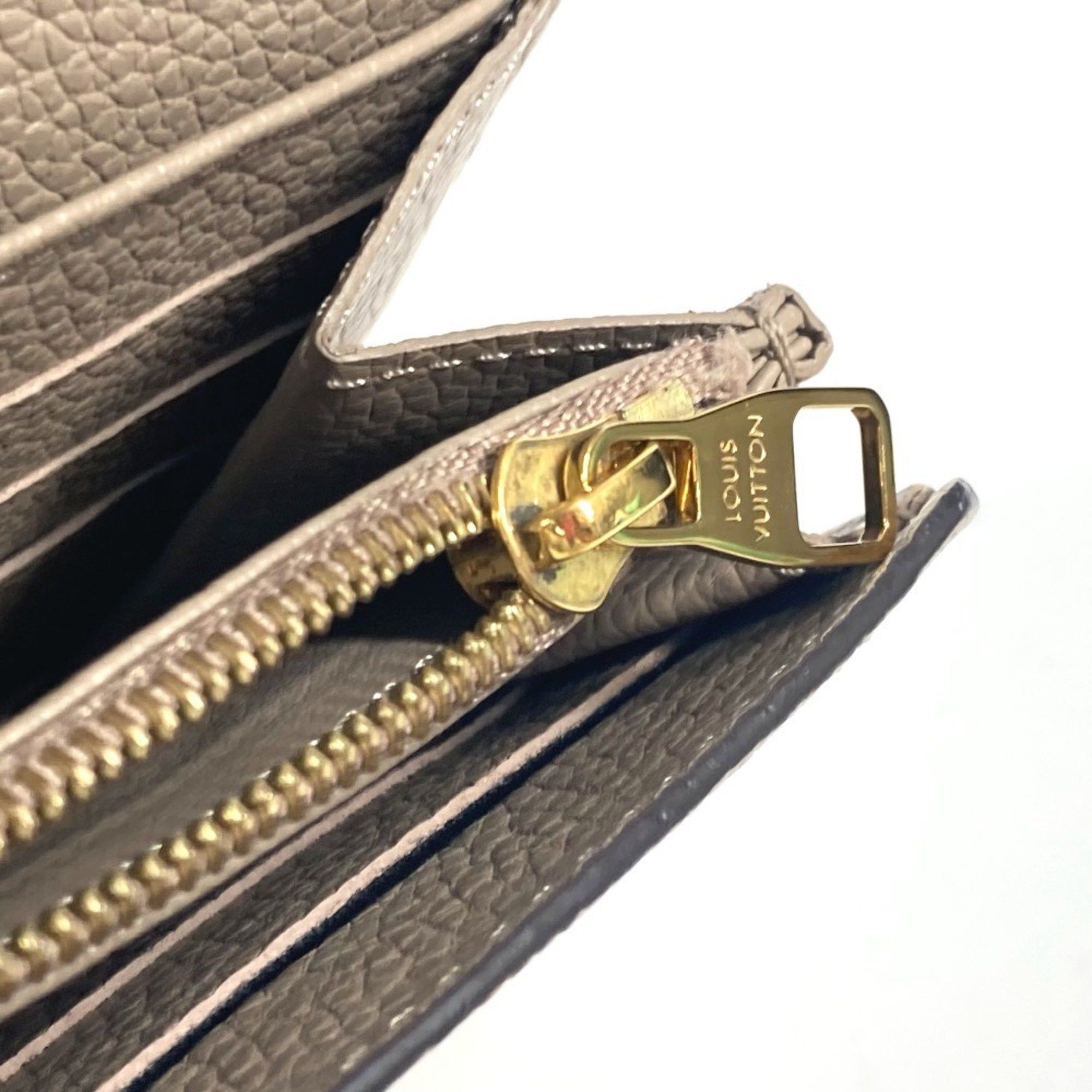 Louis Vuitton LOUIS VUITTON M82256 Monogram Empreinte Portefeuille Sarah Long Wallet Leather Men's Women's Tourterelle Beige Size ONE SIZE - 12 Thumbnail