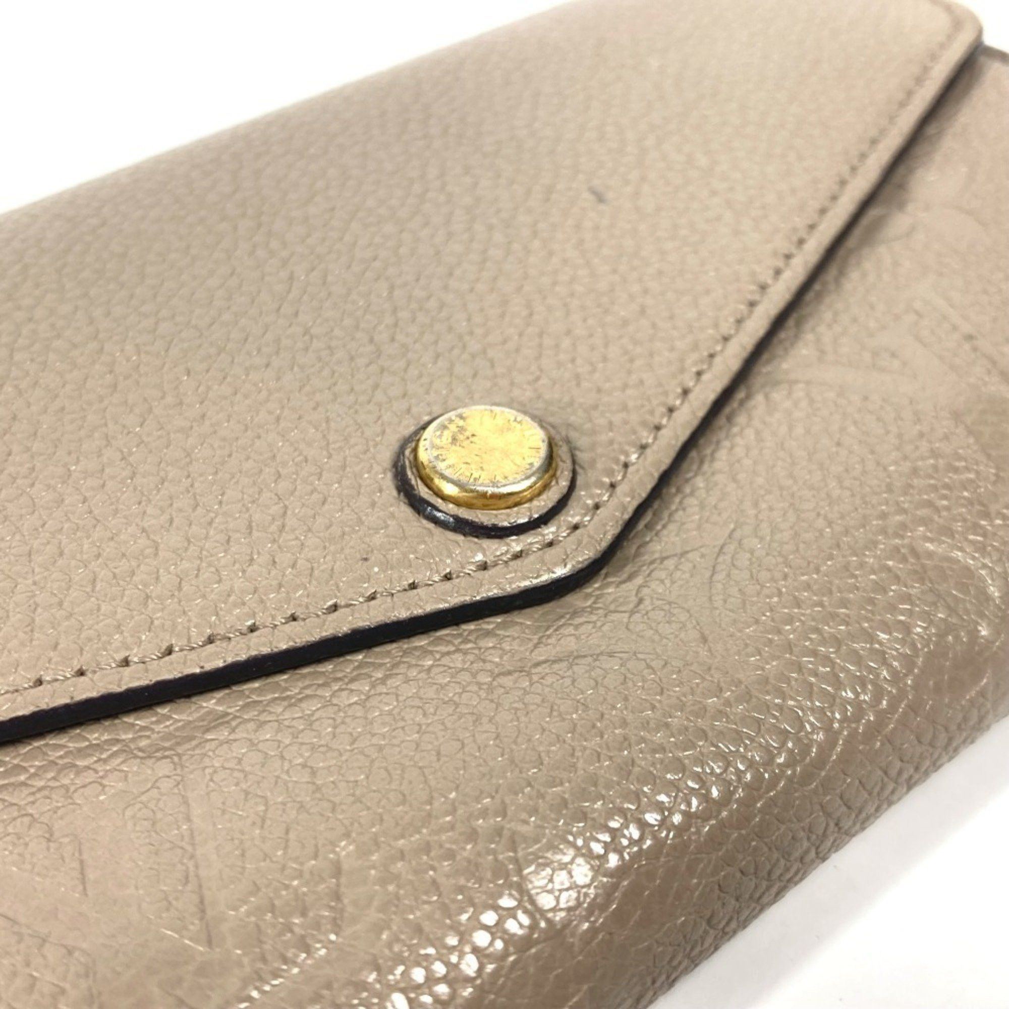 Louis Vuitton LOUIS VUITTON M82256 Monogram Empreinte Portefeuille Sarah Long Wallet Leather Men's Women's Tourterelle Beige Size ONE SIZE - 7 Thumbnail