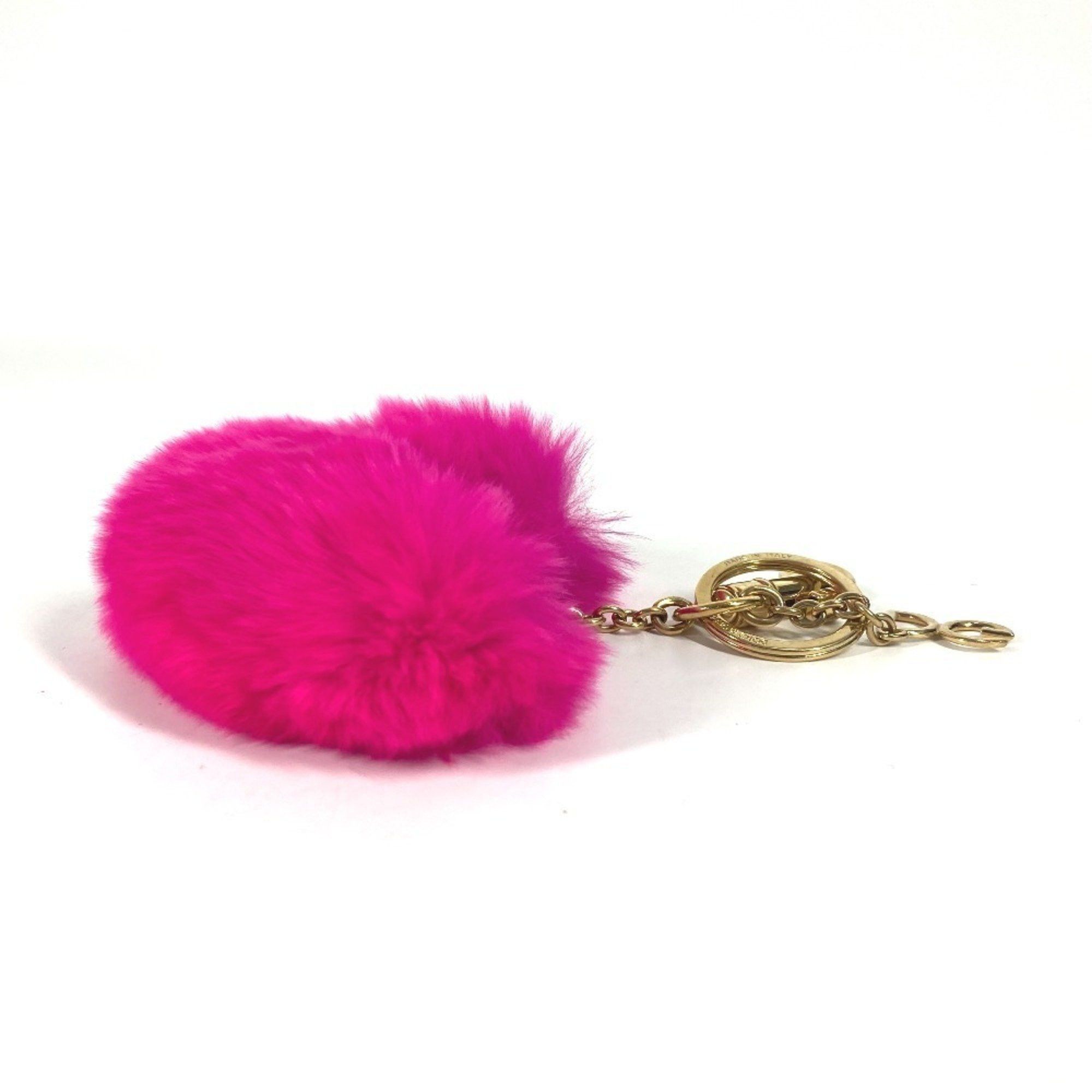 Dolce & Gabbana Dolce & Gabbana DOLCE&GABBANA Heart Bag Charm Keychain Fur Metal Women's Pink Size ONE SIZE - 4 Thumbnail
