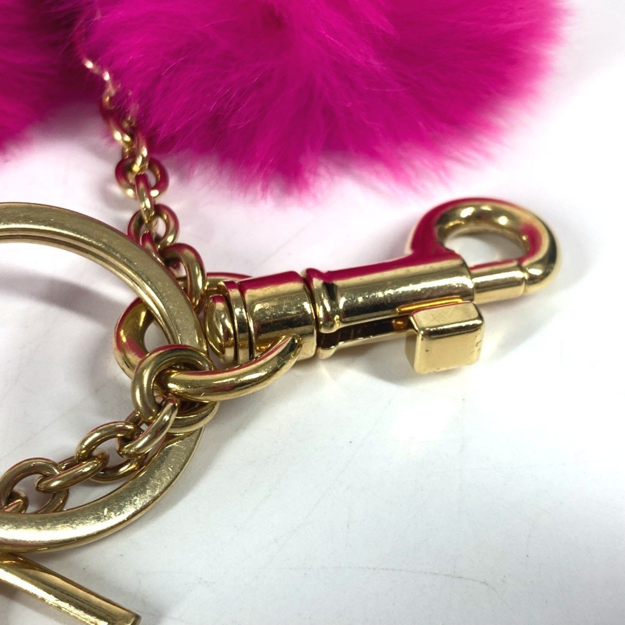 Dolce & Gabbana Dolce & Gabbana DOLCE&GABBANA Heart Bag Charm Keychain Fur Metal Women's Pink Size ONE SIZE - 8 Thumbnail