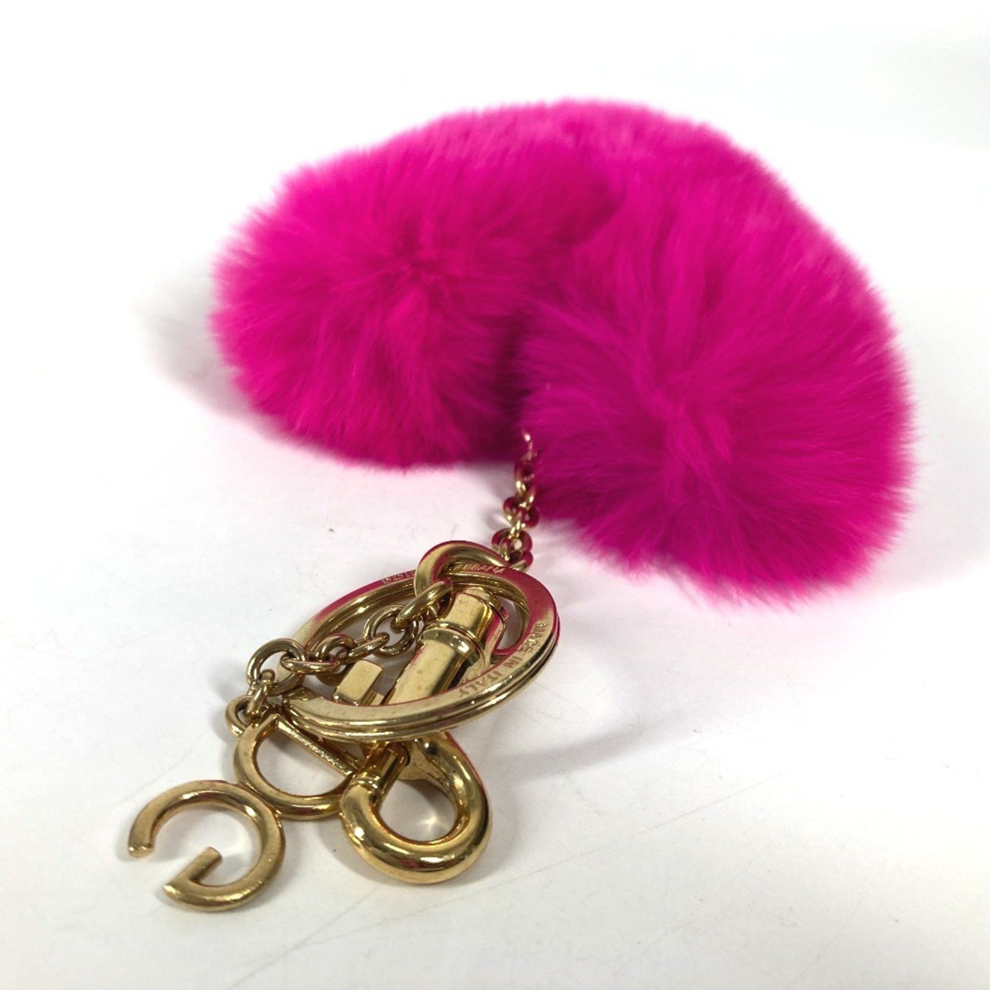 Dolce & Gabbana Dolce & Gabbana DOLCE&GABBANA Heart Bag Charm Keychain Fur Metal Women's Pink Size ONE SIZE - 6 Thumbnail