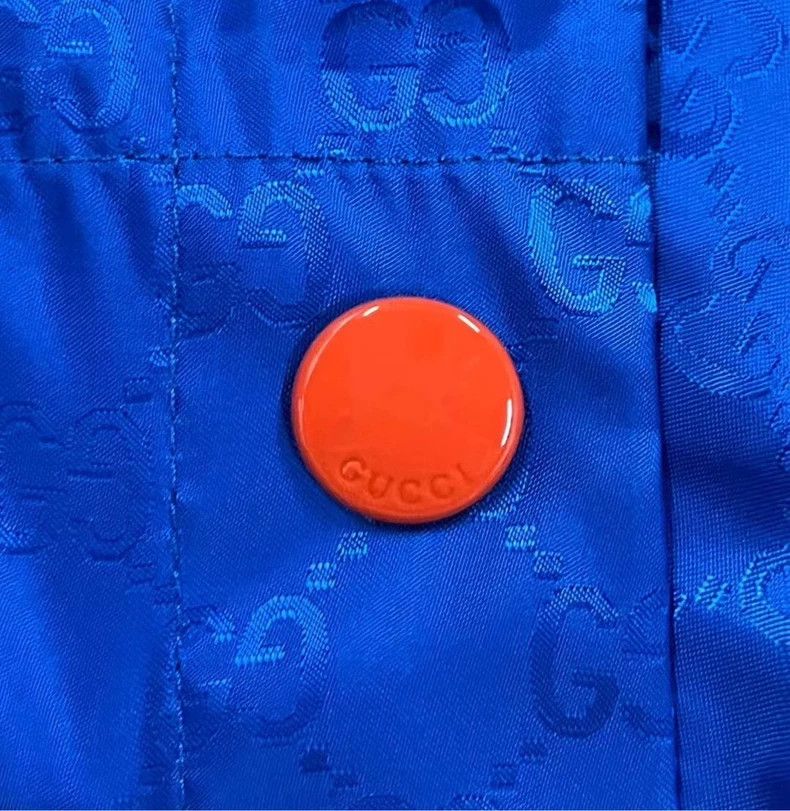 Gucci Gucci Blue Black Logo Hooded Jacket Size US M / EU 48-50 / 2 - 7 Thumbnail