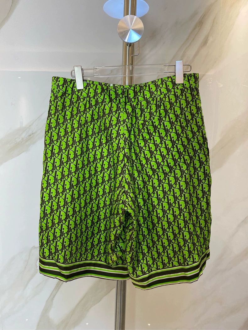 Dior Dior Green Silk Shorts Size US 38 / EU 54 - 3 Thumbnail