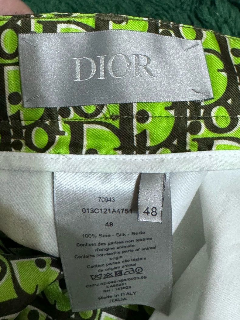 Dior Dior Green Silk Shorts for Men Size US 38 / EU 54 - 5 Thumbnail
