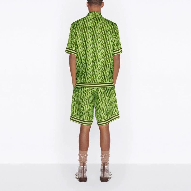 Dior Dior Green Silk Shorts for Men Size US 38 / EU 54 - 2 Thumbnail