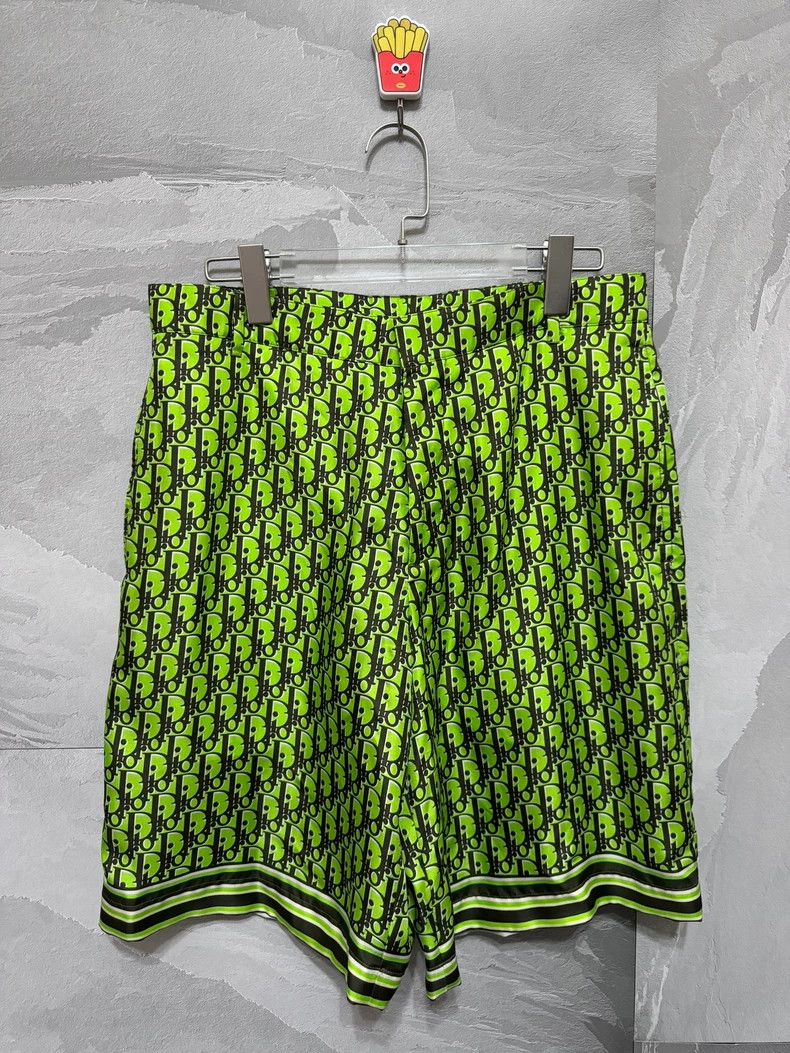 Dior Dior Green Silk Shorts for Men Size US 38 / EU 54 - 3 Thumbnail