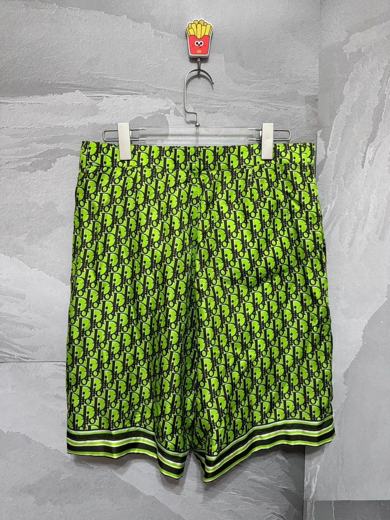 Dior Dior Green Silk Shorts for Men Size US 38 / EU 54 - 4 Thumbnail