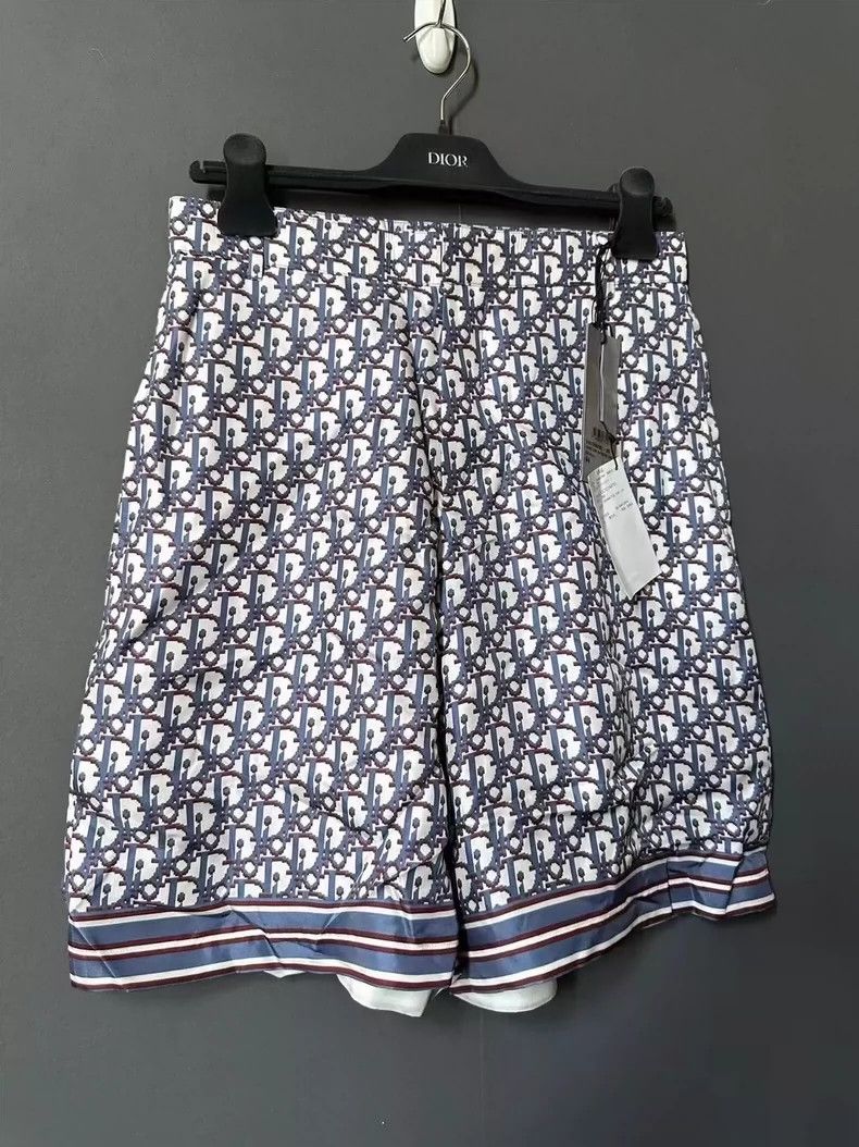 Dior Dior Print Silk Shorts Size US 31 - 2 Thumbnail