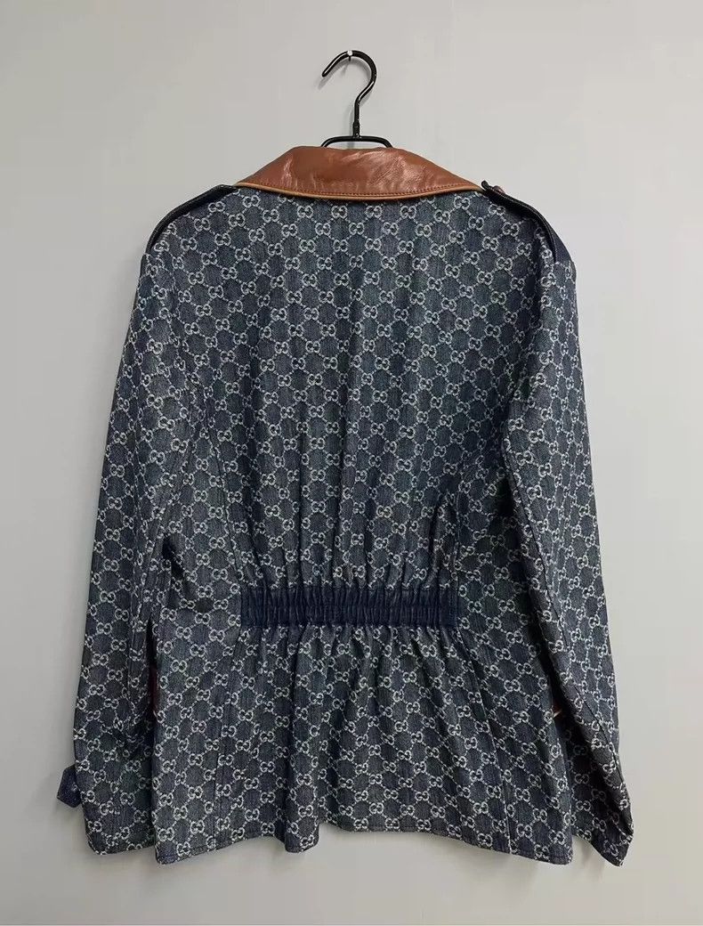 Gucci Gucci Denim Jacket with Floral Print Size US M / EU 48-50 / 2 - 3 Thumbnail