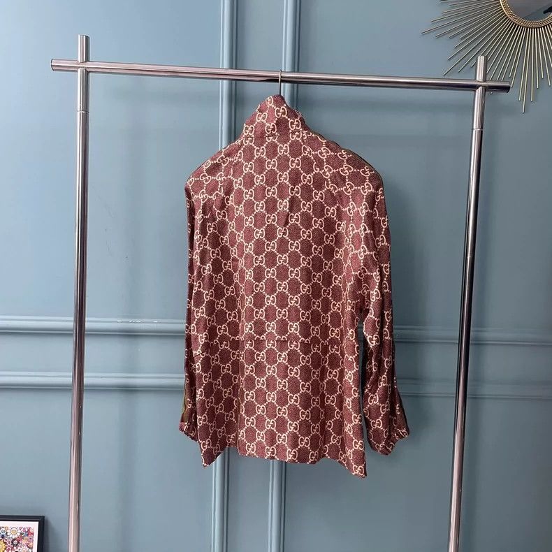 Gucci Gucci Logo Silk Jacket Size US XS / EU 42 / 0 - 2 Thumbnail