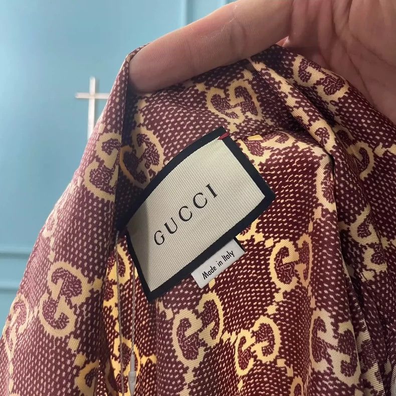 Gucci Gucci Logo Silk Jacket Size US XS / EU 42 / 0 - 3 Thumbnail