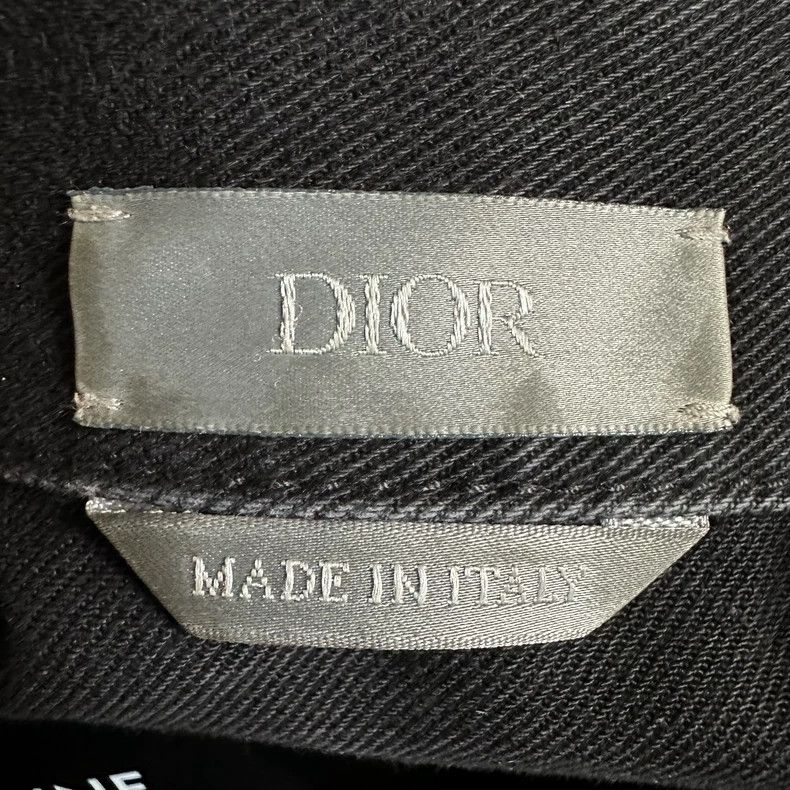 Dior Black Distressed Floral Denim Jacket Size US L / EU 52-54 / 3 - 5 Thumbnail