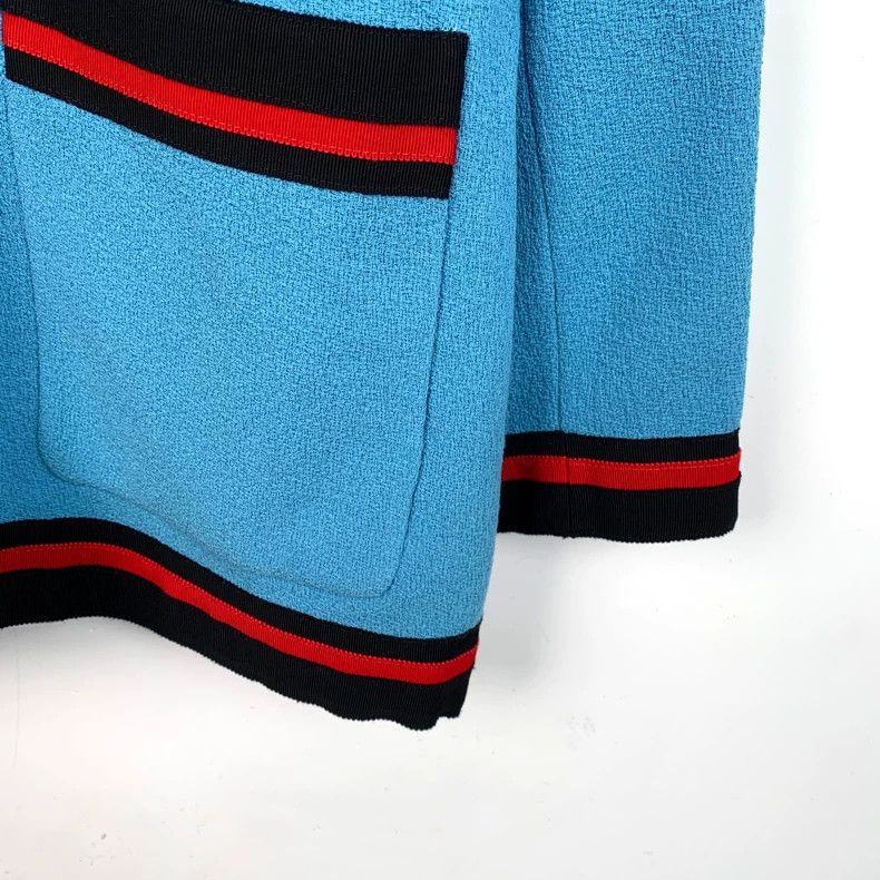 Gucci Gucci Blue Long Embroidered Coat with Tags Size US S / EU 44-46 / 1 - 5 Thumbnail
