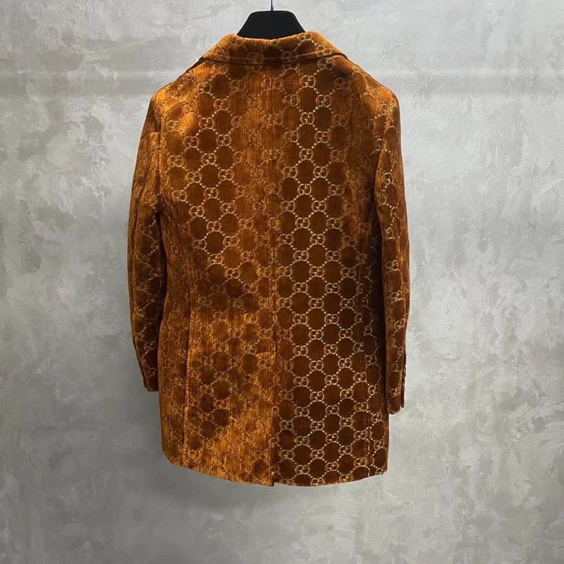 Gucci Gucci Brown Logo Pattern Jacket Coat Size US L / EU 52-54 / 3 - 2 Thumbnail