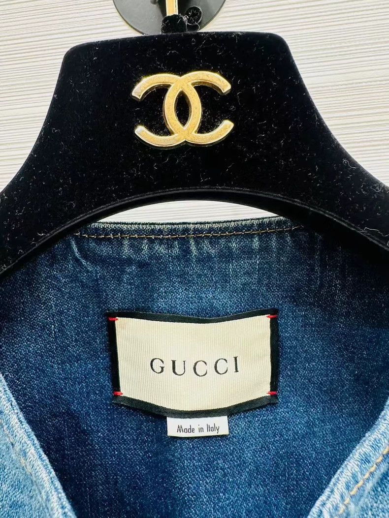 Gucci Gucci Denim Vest Without Belt Size US S / EU 44-46 / 1 - 2 Thumbnail