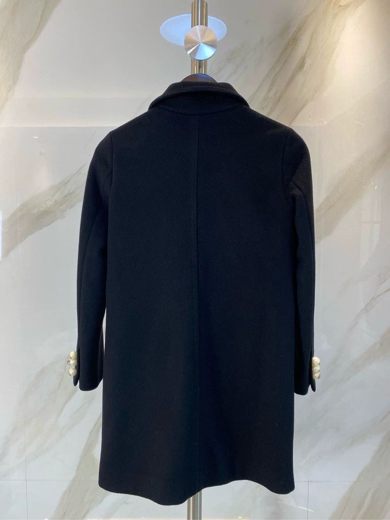 Gucci Gucci Black Wool Coat for Women Size US M / EU 48-50 / 2 - 2 Thumbnail