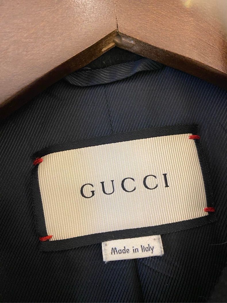 Gucci Gucci Black Wool Coat for Women Size US M / EU 48-50 / 2 - 3 Thumbnail