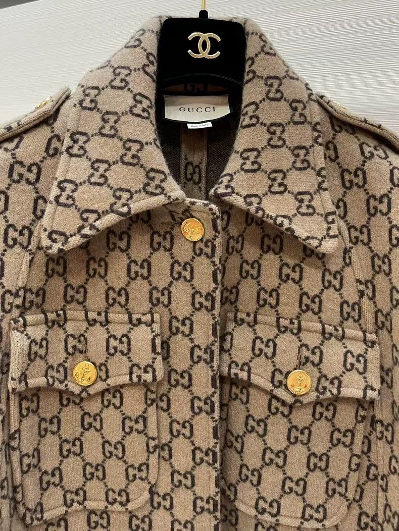 Gucci Gucci Logo Wool Cape Coat Size US M / EU 48-50 / 2 - 4 Thumbnail