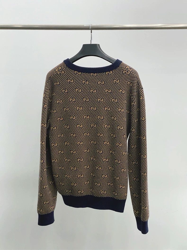 Gucci Gucci V-Neck Knit Sweater in Beige Size US M / EU 48-50 / 2 - 2 Thumbnail