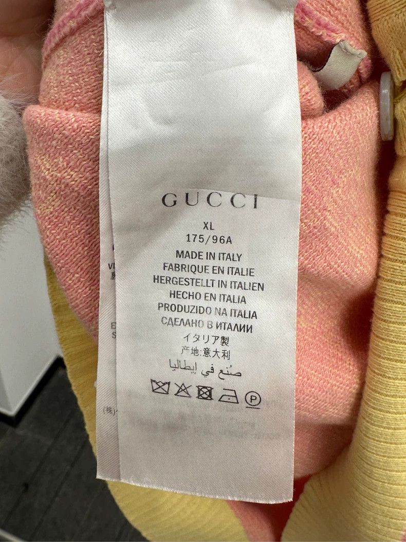 Gucci Gucci Logo Print Knit Sweater Pink Size US XL / EU 56 / 4 - 5 Thumbnail