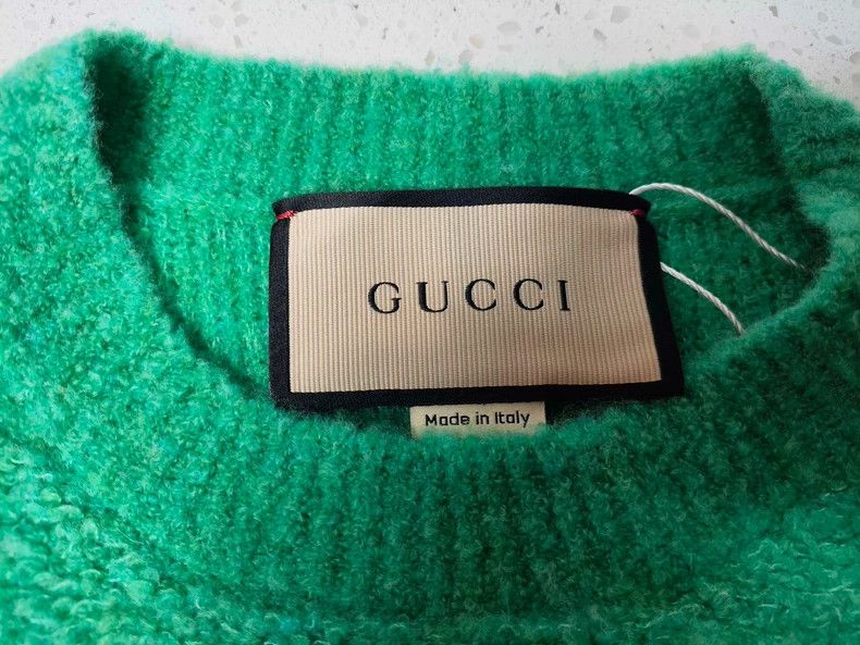 Gucci Green Logo Sweater by Gucci Size US M / EU 48-50 / 2 - 3 Thumbnail