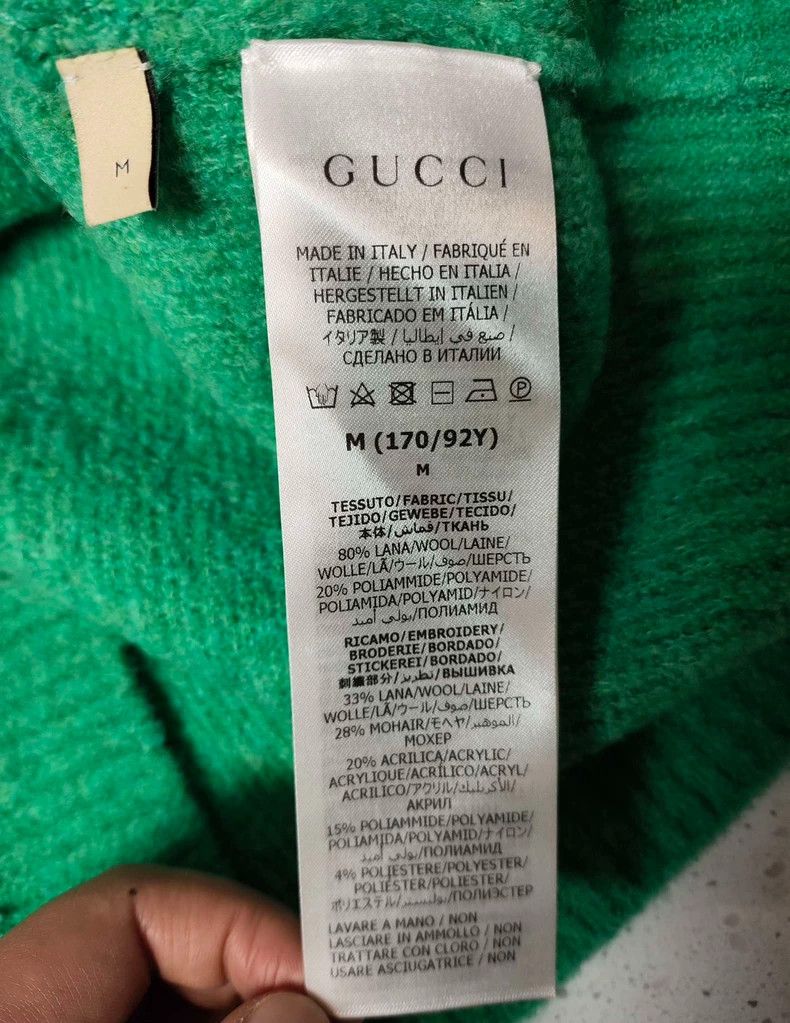 Gucci Green Logo Sweater by Gucci Size US M / EU 48-50 / 2 - 5 Thumbnail