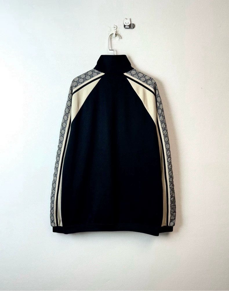 Gucci Gucci Black Silk Double G Jacket Size US L / EU 52-54 / 3 - 3 Thumbnail