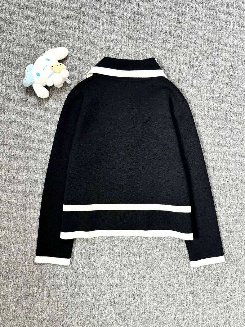 Gucci Gucci Black Logo Button-Down Knit Shirt Size US XXS / EU 40 - 5 Thumbnail