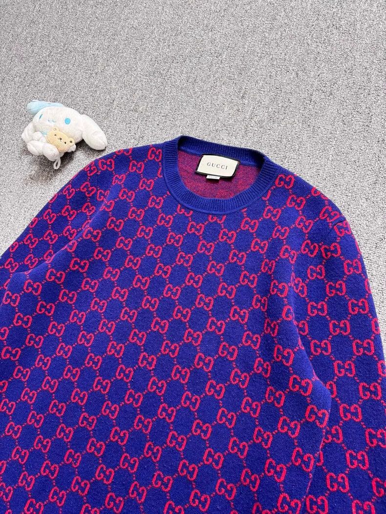 Gucci Gucci Monogram Wool Knit Sweater Size M Size US M / EU 48-50 / 2 - 3 Thumbnail