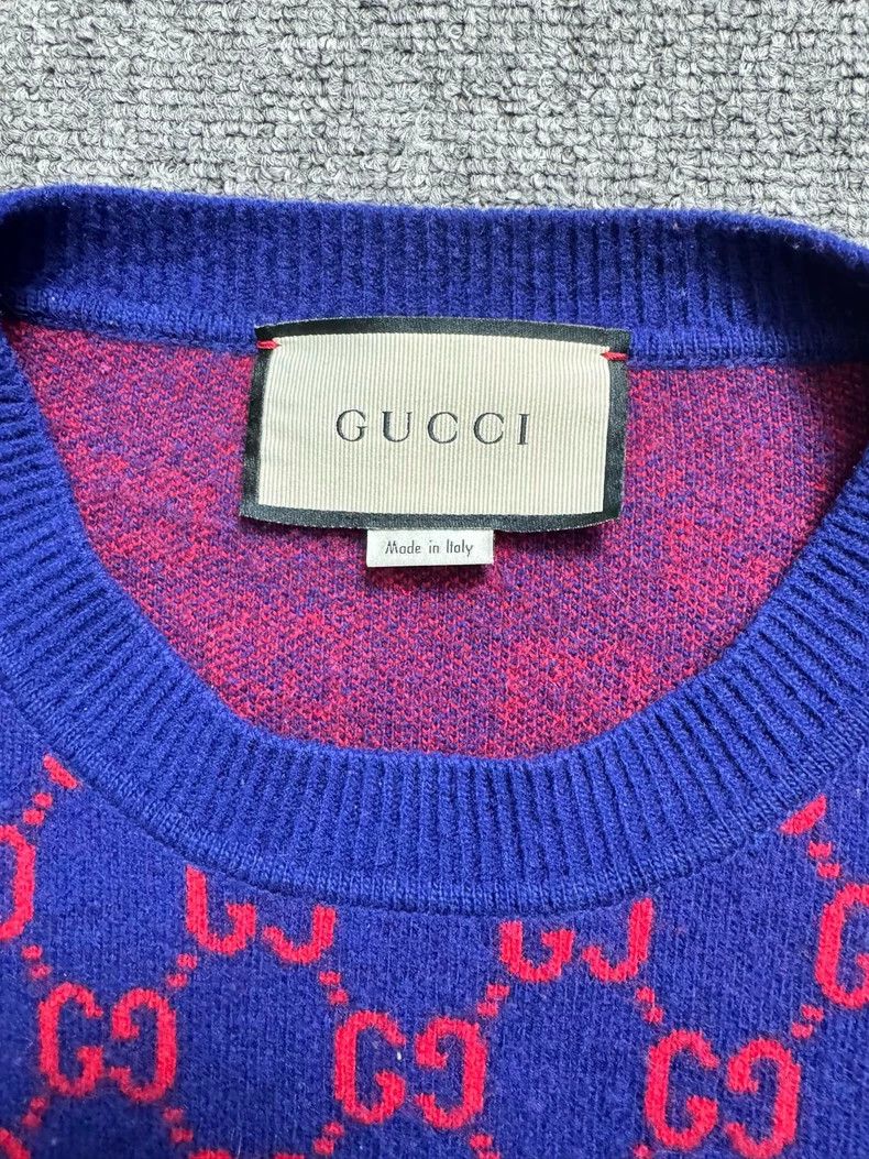 Gucci Gucci Monogram Wool Knit Sweater Size M Size US M / EU 48-50 / 2 - 4 Thumbnail