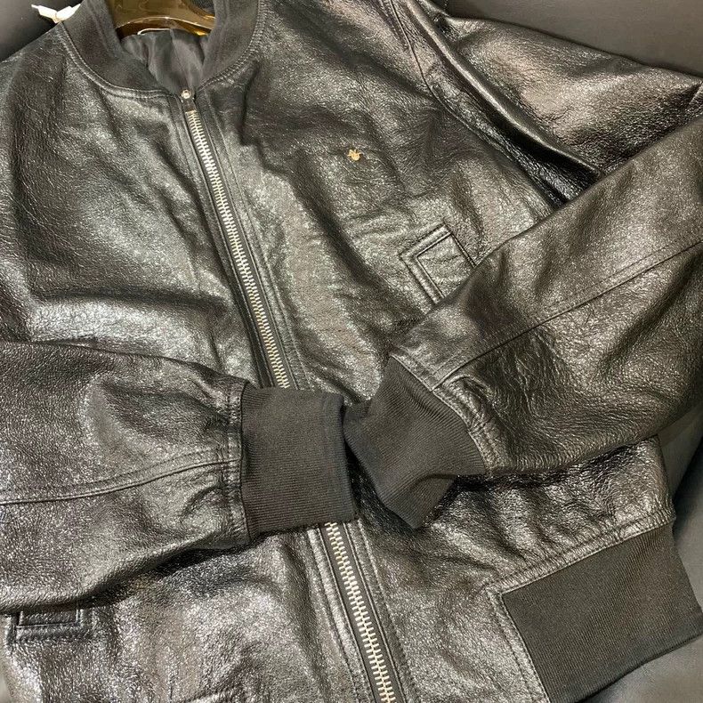 Dior Dior Leather Bomber Jacket for Men Size US L / EU 52-54 / 3 - 3 Thumbnail