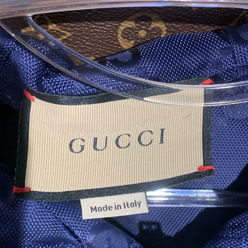 Gucci GUCCI Blue Patterned Jacket for Men Size US M / EU 48-50 / 2 - 4 Thumbnail