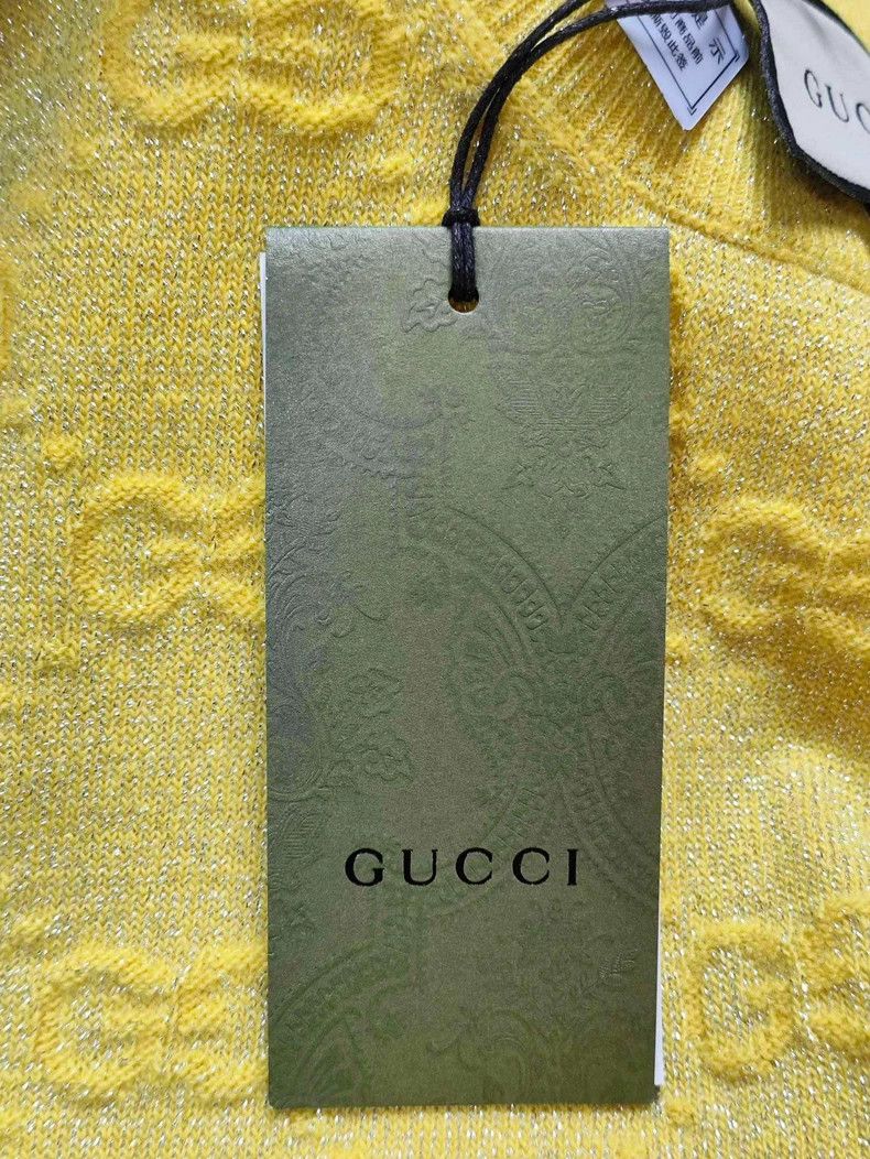 Gucci Gucci Yellow Short Sleeve Knit Top Size US XS / EU 42 / 0 - 7 Thumbnail